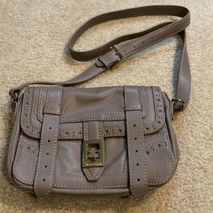Sam Edelman grey leather crossbody bag